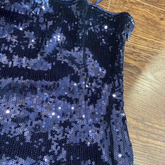 BNWT Navy Prom sequin and satin bubble skirt evening dress - Picture 4 of 10